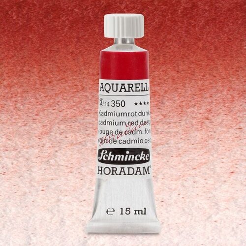 Schmincke Horadam Aquarell Tube 15ml Seri 3 Cadmium Red Deep 350 - 350 Cadmium Red Deep