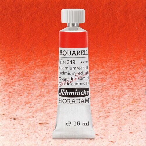 Schmincke Horadam Aquarell Tube 15ml Seri 3 Cadmium Red Light 349 - 349 Cadmium Red Light