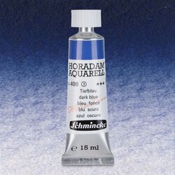 Schmincke - Schmincke Horadam Aquarell Tube 15ml Seri 3 Dark Blue Indigo 498