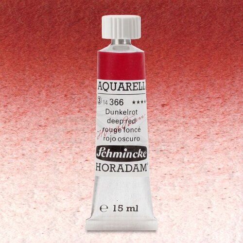 Schmincke Horadam Aquarell Tube 15ml Seri 3 Deep Red 366 - 366 Deep Red