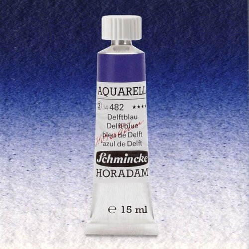 Schmincke Horadam Aquarell Tube 15ml Seri 3 Delft Blue 482 - 482 Delft Blue