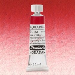 Schmincke - Schmincke Horadam Aquarell Tube 15ml Seri 3 Madder Red Dark 354