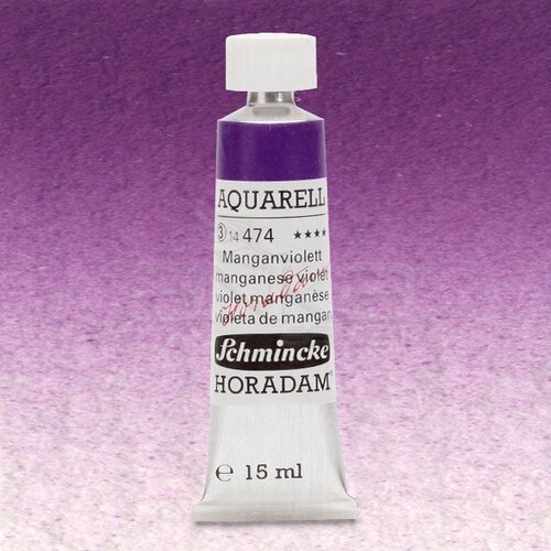 Schmincke Horadam Aquarell Tube 15ml Seri 3 Manganese Violet 474 - 474 Manganese Violet