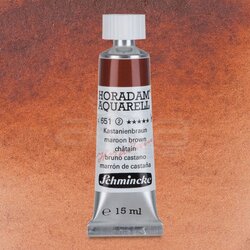 Schmincke - Schmincke Horadam Aquarell Tube 15ml Seri 3 Maroon Brown 651