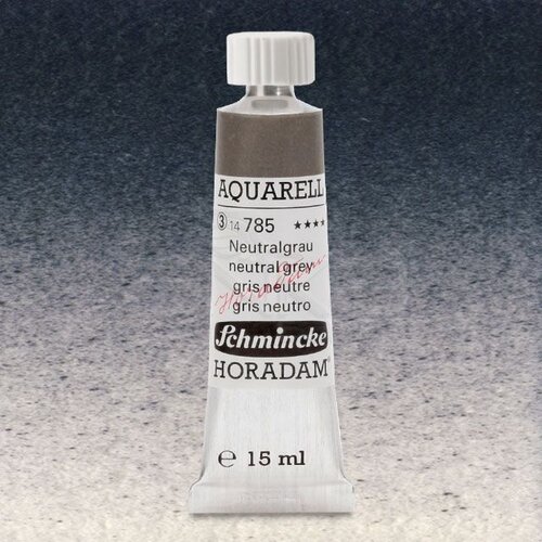 Schmincke Horadam Aquarell Tube 15ml Seri 3 Neutral Grey 785 - 785 Neutral Grey