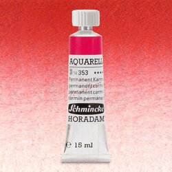 Schmincke - Schmincke Horadam Aquarell Tube 15ml Seri 3 Permanent Carmine 353