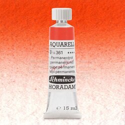 Schmincke - Schmincke Horadam Aquarell Tube 15ml Seri 3 Permanent Red 361