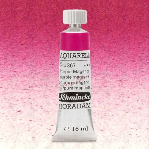 Schmincke Horadam Aquarell Tube 15ml Seri 3 Purple Magenta 367 - 367 Purple Magenta