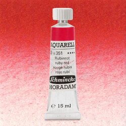 Schmincke - Schmincke Horadam Aquarell Tube 15ml Seri 3 Ruby Red 351