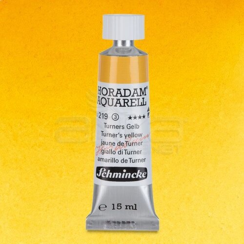 Schmincke Horadam Aquarell Tube 15ml Seri 3 Turners Yellow 219 - 219 Turners Yellow