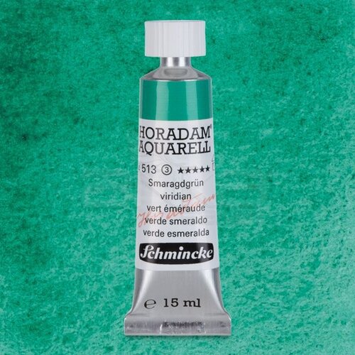 Schmincke Horadam Aquarell Tube 15ml Seri 3 Viridian 513 - 513 Viridian