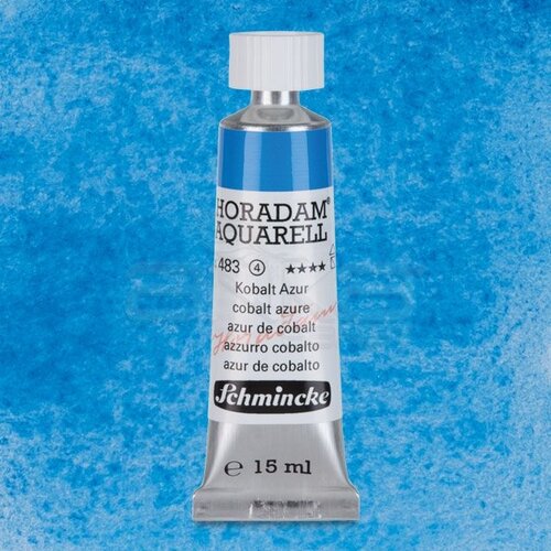 Schmincke Horadam Aquarell Tube 15ml Seri 4 Cobalt Azure 483 - 483 Cobalt Azure