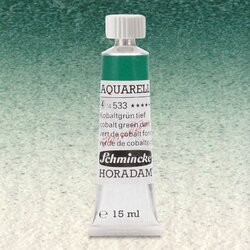 Schmincke - Schmincke Horadam Aquarell Tube 15ml Seri 4 Cobalt Green Dark 533