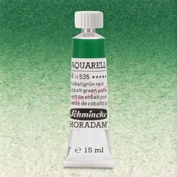 Schmincke - Schmincke Horadam Aquarell Tube 15ml Seri 4 Cobalt Green Pure 535