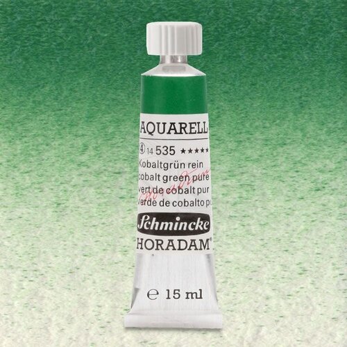 Schmincke Horadam Aquarell Tube 15ml Seri 4 Cobalt Green Pure 535 - 535 Cobalt Green Pure