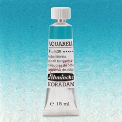 Schmincke - Schmincke Horadam Aquarell Tube 15ml Seri 4 Cobalt Turquoise 509