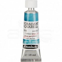 Schmincke - Schmincke Horadam Aquarell Tube 15ml Super Granulation 954 Deep Sea Green (1)