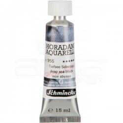 Schmincke - Schmincke Horadam Aquarell Tube 15ml Super Granulation 955 Deep Sea Black (1)