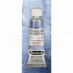 Schmincke - Schmincke Horadam Aquarell Tube 15ml Super Granulation 975 Galaxy Black