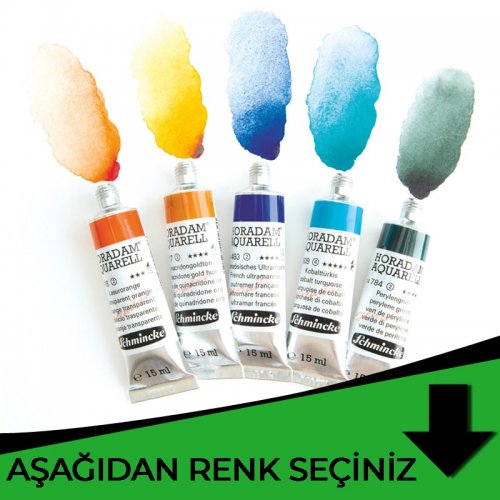 Schmincke Horadam Aquarell Tube 15ml Yeşil Tonlar