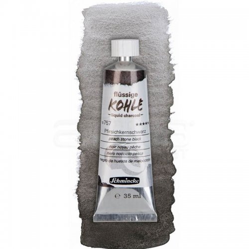 Schmincke Kohle Liquid Charcoal Sıvı Kömür 35ml Peach Stone Black