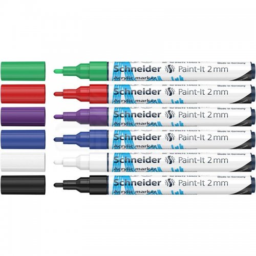 Schneider Akrilik Marker Kalem 310 2mm Set 1 6lı