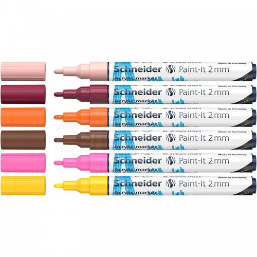 Schneider Akrilik Marker Kalem 310 2mm Set 3 6lı