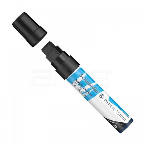 Schneider Akrilik Marker Kalem 330 15mm 301 Black - 301 Black