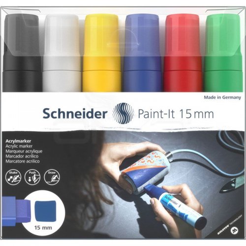 Schneider Akrilik Marker Kalem 330 15mm Set 1 6lı