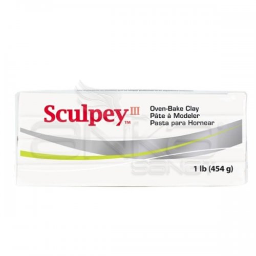 Sculpey III Polymer Clay 454g Beyaz