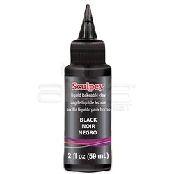 Sculpey - Sculpey Sıvı Polimer Kil 59ml Black ALSBK02