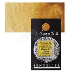 Sennelier - Sennelier Artist Tam Tablet Sulu Boya Yedek Seri 1 252 Yellow Ochre