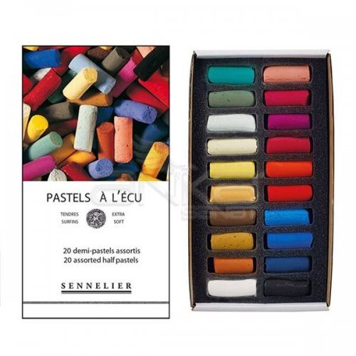 Sennelier Extra Soft Pastel Boya Assorted 20li Yarım Boy