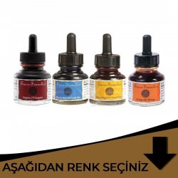 Sennelier - Sennelier Ink Çizim Mürekkebi 30ml Kahverengi Tonlar