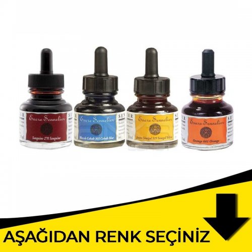 Sennelier Ink Çizim Mürekkebi 30ml Sarı Tonlar