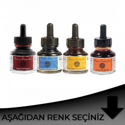 Sennelier - Sennelier Ink Çizim Mürekkebi 30ml Siyah Tonlar