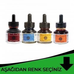 Sennelier - Sennelier Ink Çizim Mürekkebi 30ml Yeşil Tonlar