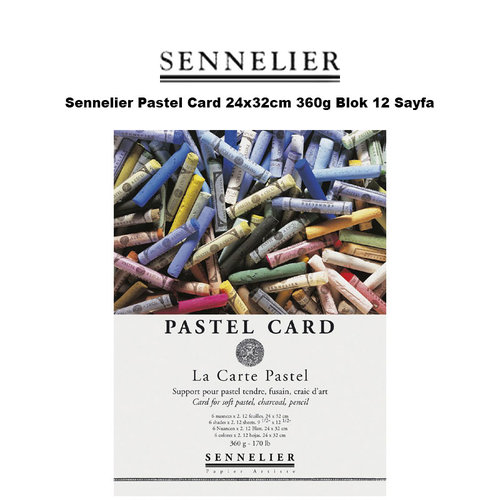 Sennelier Pastel Card 24x32cm 360g Blok 12 Yaprak