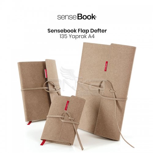 Transotype Sensebook Flap Defter 135 Yaprak A4