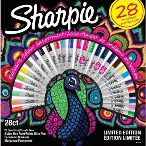 Sharpie Fine Permanent Marker 28li Tavuskuşu