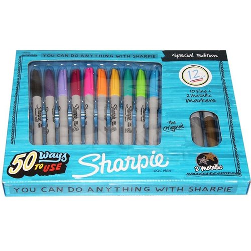 Sharpie Fine Point Marker Kalem 10+2 Set