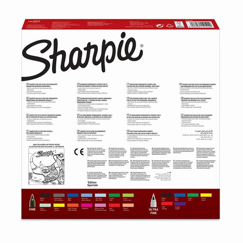 Sharpie Permanent Marker Karışık Kutu Gergedan 20li 2110122