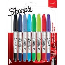 Sharpie - Sharpie Twin Tip Permanent Marker 8li Set