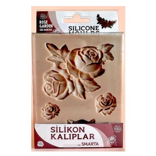 Smarta Gül Bahçesi Slikon Kalıp 10x13cm