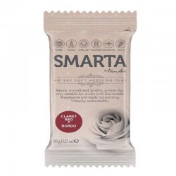 Smarta - Smarta Hava ile Kuruyan Modelleme Hamuru 100g Bordo