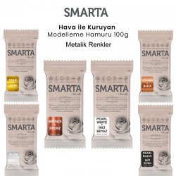 Smarta - Smarta Hava ile Kuruyan Modelleme Hamuru Metalik Renkler