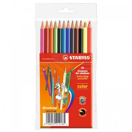 Stabilo Color Kuru Boya 12 Renk Askılı Paket (1212/77-01)