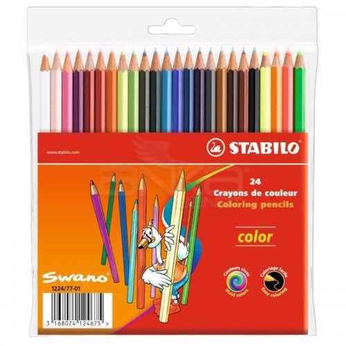 Stabilo Color Kuru Boya 24 Renk Askılı Paket (1224/77-01)