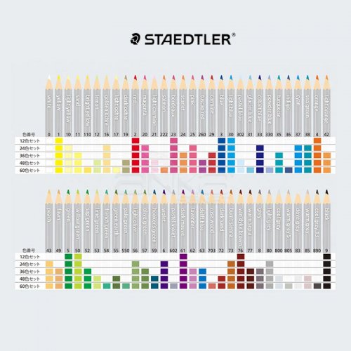 Staedtler Karat Aquarell Sulu Boya Kalemi 12li Set