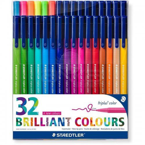 Staedtler Triplus Color Keçe Uçlu Kalem Brilliant Colours 1.0mm 32li